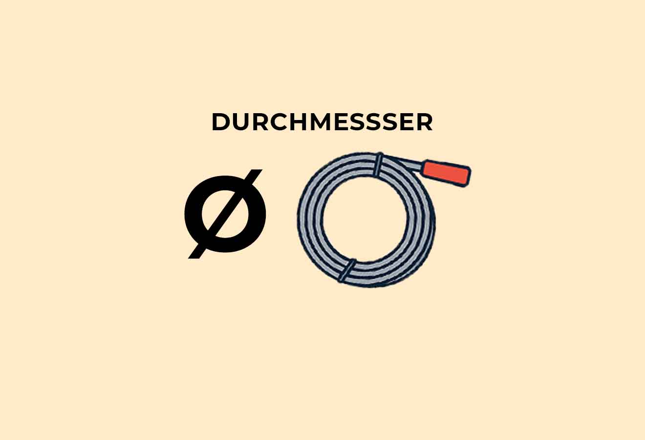 Richtigen Durchmesser finden Rohrreinigungsspirale